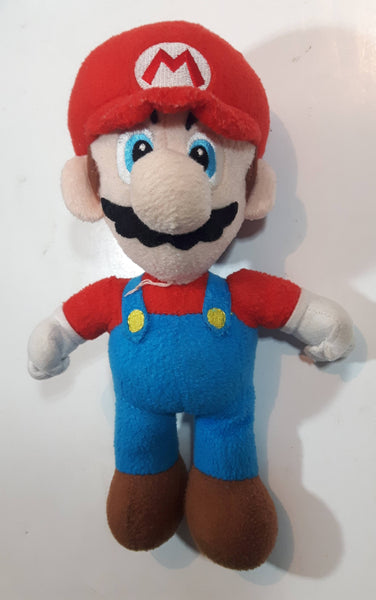 Nintendo Super Mario Bros Wii Mario 9" Tall Stuffed Plush Character No Tags