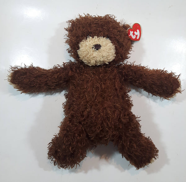 2017 TY Classic Shaggy Brown Bear 12" Tall Stuffed Animal Plush Toy with Tags