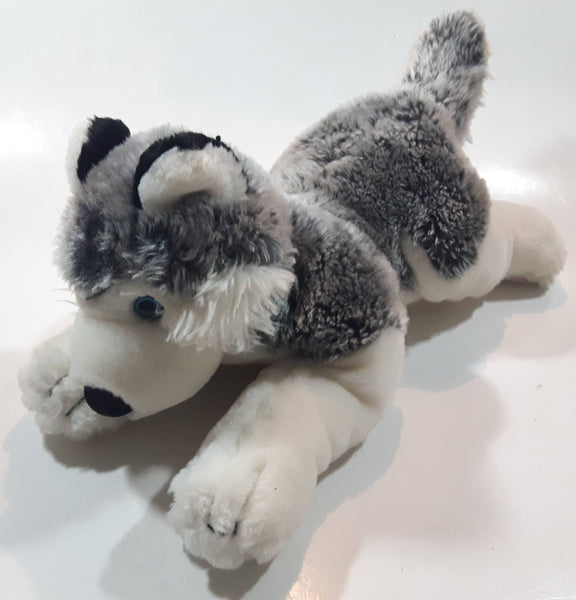2008 Animal Alley Husky Dog 13" Long Stuffed Animal Plush Toy