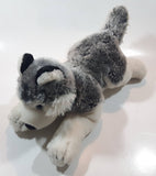 2008 Animal Alley Husky Dog 13" Long Stuffed Animal Plush Toy