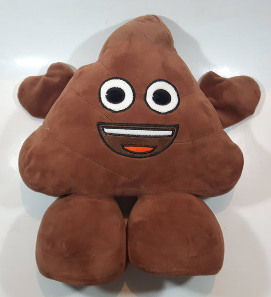 2015 2016 Emoji Poop Look Brown Chocolate Ice Cream 15" Tall Stuffed Plush Toy