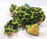 Ganz Webkinz Bull Frog Green 8" Long Stuffed Animal Plush Toy with Tags