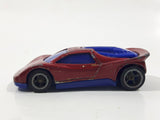 2004 Hot Wheels Track Aces Speed Blaster Metallic Dark Red Die Cast Toy Car Vehicle