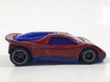 2004 Hot Wheels Track Aces Speed Blaster Metallic Dark Red Die Cast Toy Car Vehicle