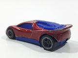2004 Hot Wheels Track Aces Speed Blaster Metallic Dark Red Die Cast Toy Car Vehicle