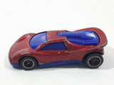 2004 Hot Wheels Track Aces Speed Blaster Metallic Dark Red Die Cast Toy Car Vehicle
