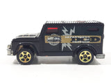 2002 Hot Wheels Fed Fleet Armored Truck Black Die Cast Toy Car Vehicle with Opening Rear Door