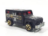 2002 Hot Wheels Fed Fleet Armored Truck Black Die Cast Toy Car Vehicle with Opening Rear Door