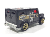 2002 Hot Wheels Fed Fleet Armored Truck Black Die Cast Toy Car Vehicle with Opening Rear Door