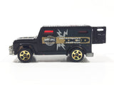 2002 Hot Wheels Fed Fleet Armored Truck Black Die Cast Toy Car Vehicle with Opening Rear Door