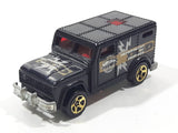 2002 Hot Wheels Fed Fleet Armored Truck Black Die Cast Toy Car Vehicle with Opening Rear Door