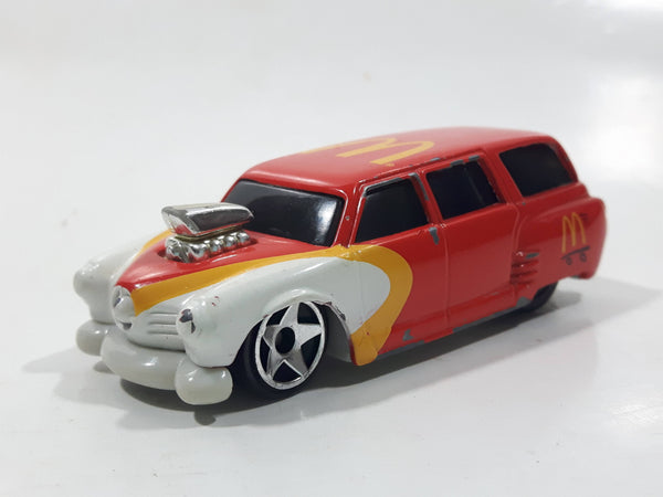 2000 Hot Wheels McDonald's Golden Arches Studebaker Wagon Red Die Cast Toy Car Vehicle