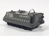 Rare Vintage PlayArt Fast Wheel Armoured Personel Carrier U.S. Army F58 Grey Die Cast Toy Car Vehicle Missing the Gun