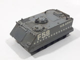 Rare Vintage PlayArt Fast Wheel Armoured Personel Carrier U.S. Army F58 Grey Die Cast Toy Car Vehicle Missing the Gun