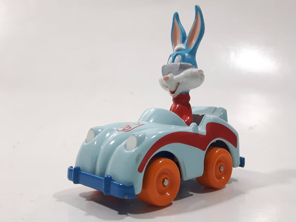 1990 Playskool Warner Bros. Bugs Bunny Light Blue Die Cast Toy Character Car Vehicle