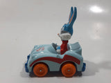 1990 Playskool Warner Bros. Bugs Bunny Light Blue Die Cast Toy Character Car Vehicle