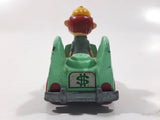 1990 Playskool Warner Bros. Tiny Toon Adventures Montana Max Speedster Light Green Die Cast Toy Character Car Vehicle
