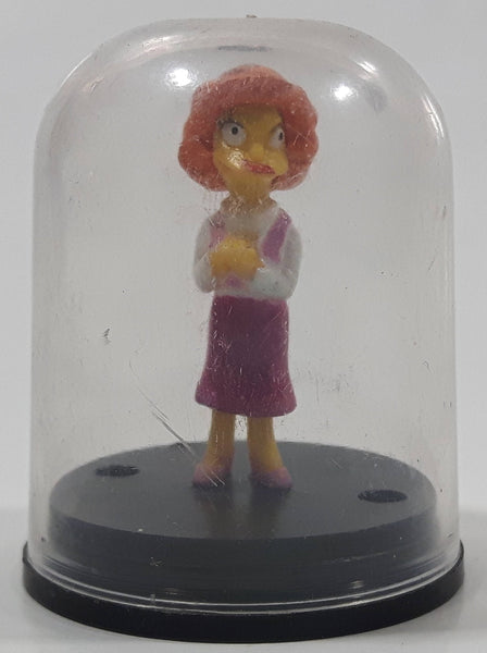2002 Tomy The Simpsons Maude Miniature 1 3/4" Tall Dome Capsule Toy Cartoon Character Figure