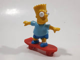 1990 The Simpsons Bart Simpson On A Skateboard 3" Tall Toy Cartoon Character Figure