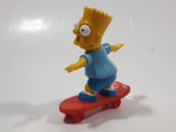 1990 The Simpsons Bart Simpson On A Skateboard 3" Tall Toy Cartoon Character Figure