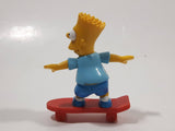 1990 The Simpsons Bart Simpson On A Skateboard 3" Tall Toy Cartoon Character Figure