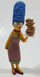 2007 Fox Matt Groening's The Simpsons Marge Simpson Holding Large Stick of Pancakes 4 1/2" Tall Toy Cartoon Character Figure - Missing Flipper