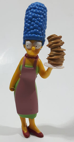 2007 Fox Matt Groening's The Simpsons Marge Simpson Holding Large Stick of Pancakes 4 1/2" Tall Toy Cartoon Character Figure - Missing Flipper