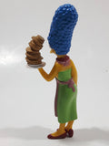 2007 Fox Matt Groening's The Simpsons Marge Simpson Holding Large Stick of Pancakes 4 1/2" Tall Toy Cartoon Character Figure - Missing Flipper