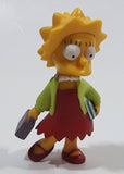 2007 Fox Matt Groening's The Simpsons Lisa Simpson with Lunch Box and Books 2 1/2" Tall Toy Cartoon Character Figure