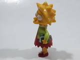 2007 Fox Matt Groening's The Simpsons Lisa Simpson with Lunch Box and Books 2 1/2" Tall Toy Cartoon Character Figure