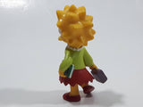 2007 Fox Matt Groening's The Simpsons Lisa Simpson with Lunch Box and Books 2 1/2" Tall Toy Cartoon Character Figure