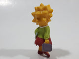 2007 Fox Matt Groening's The Simpsons Lisa Simpson with Lunch Box and Books 2 1/2" Tall Toy Cartoon Character Figure
