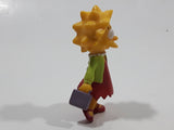 2007 Fox Matt Groening's The Simpsons Lisa Simpson with Lunch Box and Books 2 1/2" Tall Toy Cartoon Character Figure