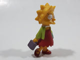 2007 Fox Matt Groening's The Simpsons Lisa Simpson with Lunch Box and Books 2 1/2" Tall Toy Cartoon Character Figure