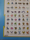 1995, 1996, 1998 Nintendo Creatures Game Freak TV Pokemon Gotta Catch 'Em All 15 1/2" x 19 3/4" Hardboard Wood Plaque Picture