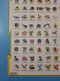1995, 1996, 1998 Nintendo Creatures Game Freak TV Pokemon Gotta Catch 'Em All 15 1/2" x 19 3/4" Hardboard Wood Plaque Picture
