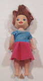 Kelly Doll in Pink Skirt and Blue Top 4" Tall Plastic Toy