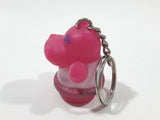 Star Awards Pink Hippo Hippopotamus Character 1 5/8" Tall Toy Figure Key Chain