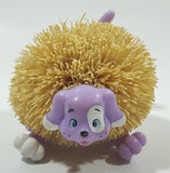 1998 Kooshie Koos Cuddly Pets "Fletcher" Purple Dog 3" Long Toy Figure