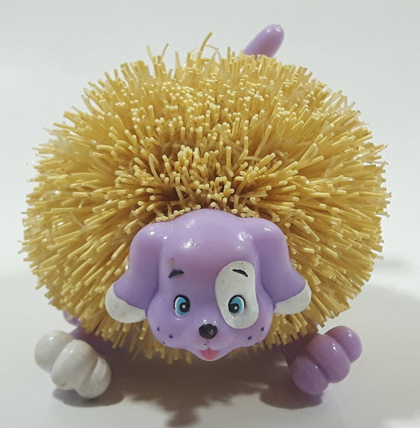 1998 Kooshie Koos Cuddly Pets "Fletcher" Purple Dog 3" Long Toy Figure