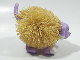 1998 Kooshie Koos Cuddly Pets "Fletcher" Purple Dog 3" Long Toy Figure