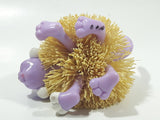 1998 Kooshie Koos Cuddly Pets "Fletcher" Purple Dog 3" Long Toy Figure
