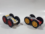 Unknown Brand Red White and Yellow White 3 1/2" Long Plastic Toy Car Vehicles