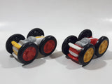 Unknown Brand Red White and Yellow White 3 1/2" Long Plastic Toy Car Vehicles
