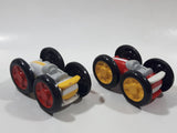Unknown Brand Red White and Yellow White 3 1/2" Long Plastic Toy Car Vehicles