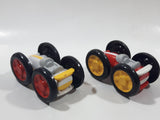 Unknown Brand Red White and Yellow White 3 1/2" Long Plastic Toy Car Vehicles