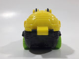 1995 Wendy's Techno Tows Tow Truck Black and Yellow Plastic Toy Car Vehicle
