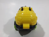 1995 Wendy's Techno Tows Tow Truck Black and Yellow Plastic Toy Car Vehicle