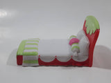 2008 Hasbro TCFC Strawberry Shortcake Bed 3 1/8" Long Plastic Toy Dollhouse Furniture