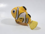 Yellow Fish with Black and White Stripes Wind Up Plastic 3" Long Toy Figure